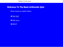 Welcome Screen