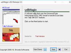 udiMagic Excel to Tally Software