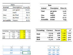 Excel2LaTeX Screenshot 1