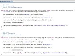 Two methods to export using JSF