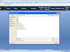 Import xml file dialog window