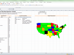 Screenshot of US state mapping template.  Requires maps package to be installed on remote server.