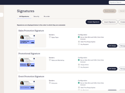 Guarantee consistent, branded signatures on every email – even from mobile devices and Macs. Exclaimer also gives you the ability to automate and schedule signature updates when you need them.