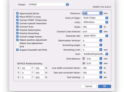 EXDXF Import Setting