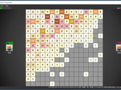 2048 Game Professional for Windows version 1.7.0.0, puzzle field 16x16, professional colors