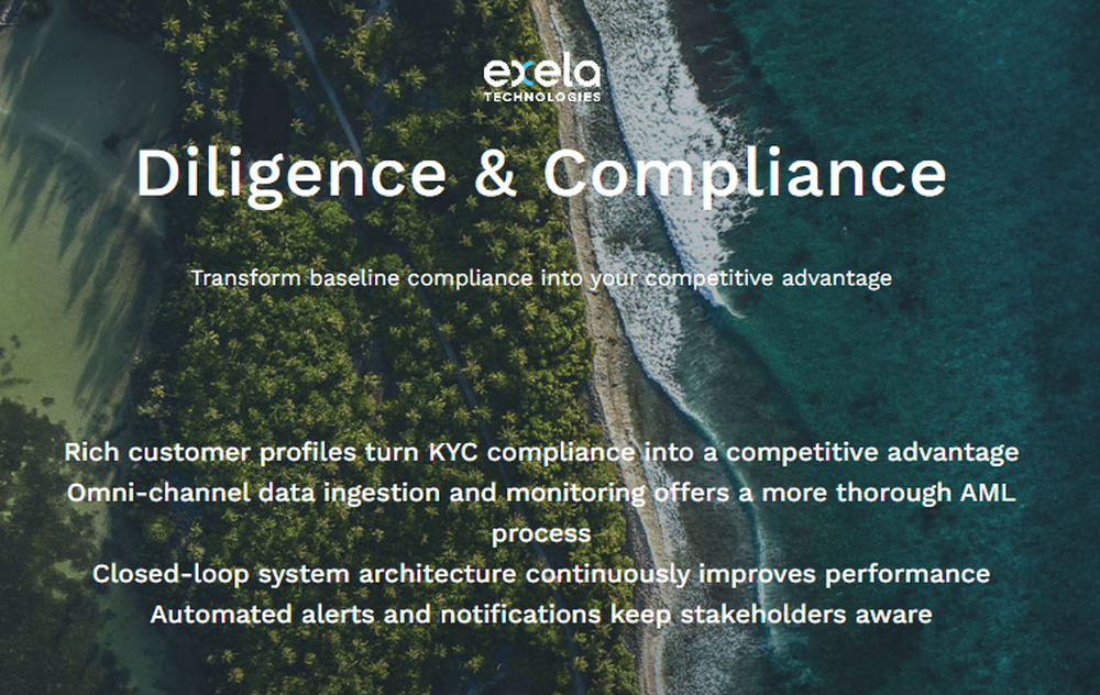 Exela Diligence & Compliance Screenshot 1