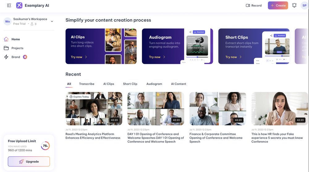 Exemplary AI Screenshot 1