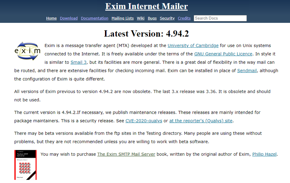 Exim Screenshot 1