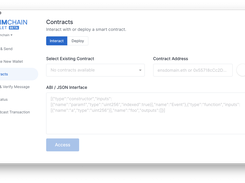 Interact with and deploy contracts