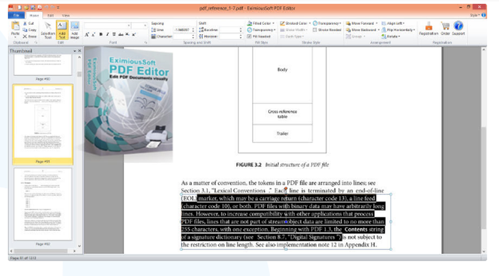 EximiousSoft PDF Editor Screenshot 1