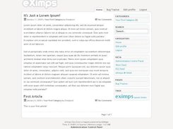 Homepage with default style