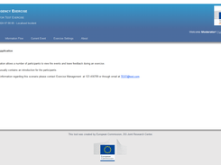 This is the first page the users will see after authentication.