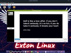 ExLight running in Qemu 250405
