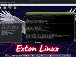 ExLight running in Qemu installing Grub