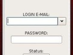 Login screen