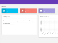 Web Project Builder Expense Management Screenshot 1