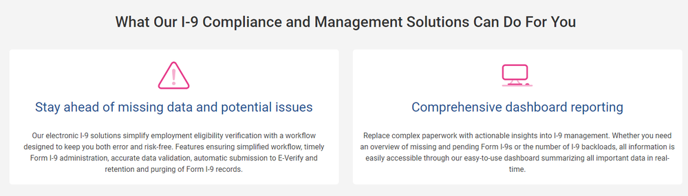 Experian I-9 Compliance Screenshot 1