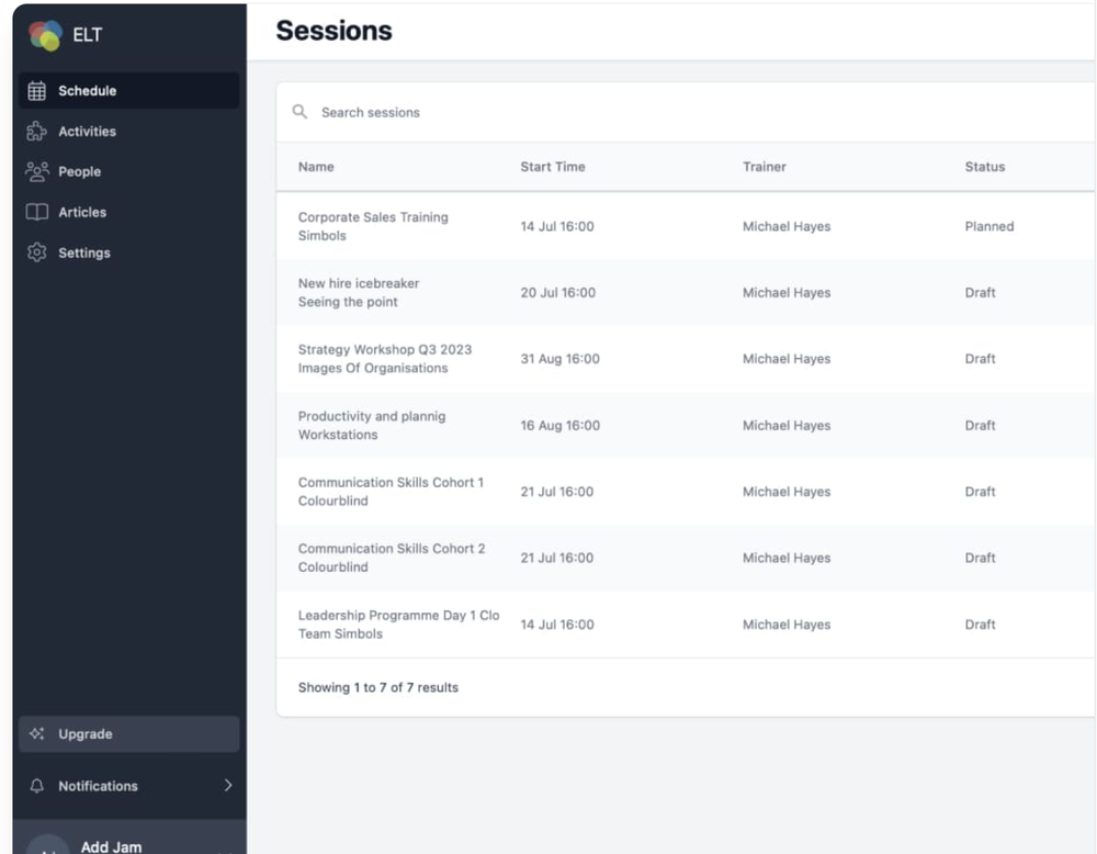 Experiential Learning Tools (ELT) Screenshot 1
