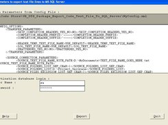 Main Form before Export