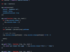 express-session Screenshot 1