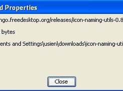 Download properties dialog on Windows XP