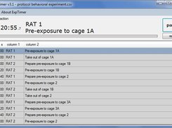 Running a protocol in ExpTimer - Example 2