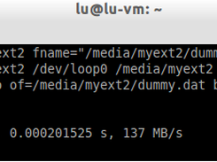 1. load modified ext2 module 2. mount partition 3. create cover file w/ coding