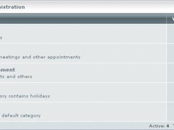 Category Administration - Main page