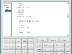 Script editor of Extcalc