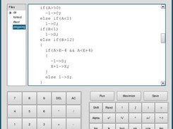 Script editor of Extcalc