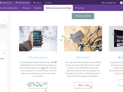Extellio's heatmaps tool takes you directly to an overview of how users interact with each of your website pages.