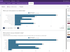 Collect data through UX surveys and get better insights on what visitors look for in your website.