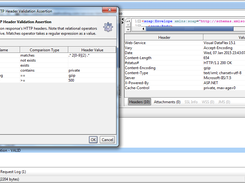 Define checks on HTTP headers of a response message