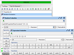 Math Expression Test Step main GUI and as part of a (minimal) TestCase