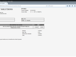 Extensive Main Invoice Screenshot 3