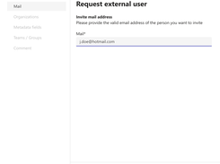 Users can request access for new guests with an automated request & approval workflow. Team owners or administrators can then approve the requests.
