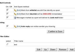 spam filter setting