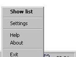 ExtraClipboard System Tray menu and icon