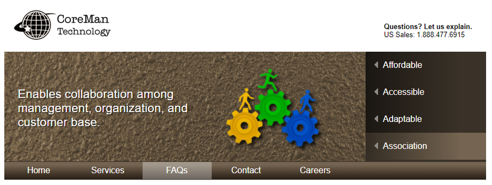 Extranet Screenshot 1