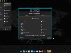 Welcome screen