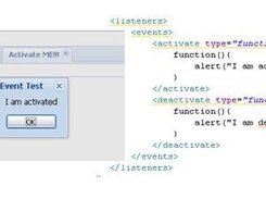A sample defining inline events