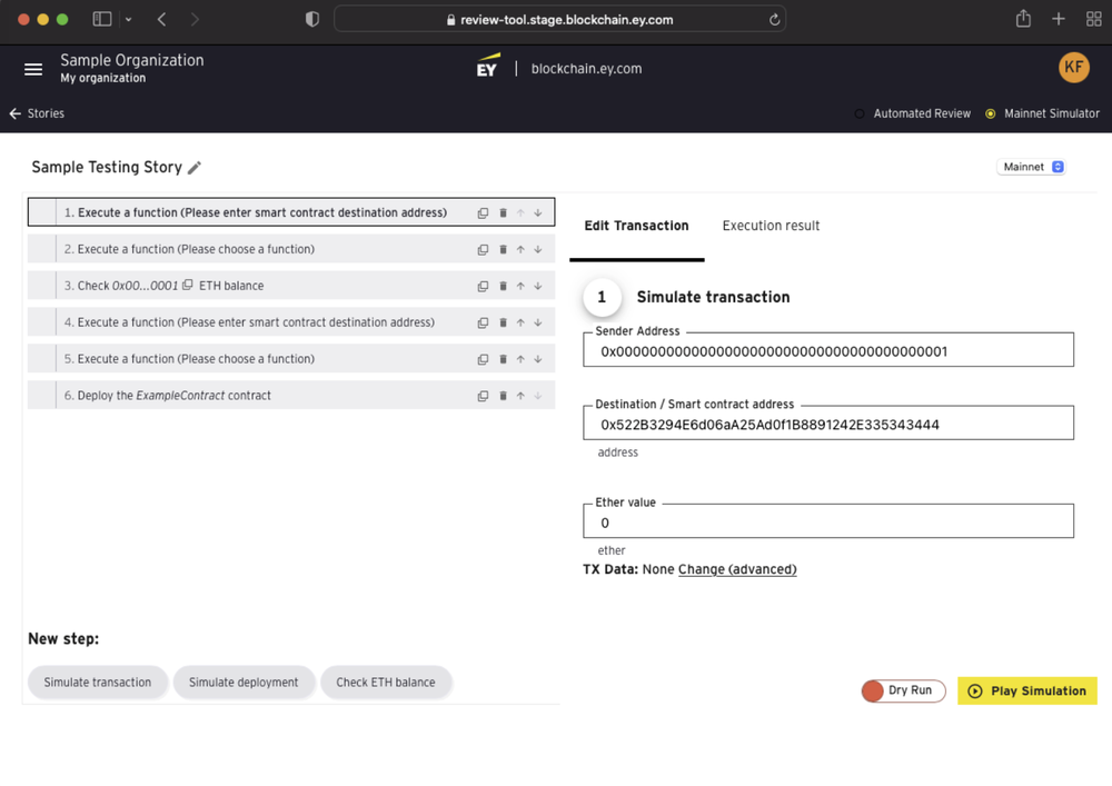 EY Blockchain Analyzer Screenshot 1