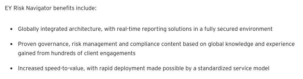 EY Risk Navigator Screenshot 1