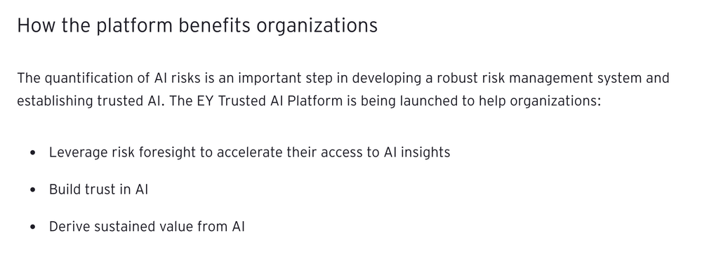 EY Trusted AI Platform Screenshot 1