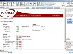 configure the whole Sambarserver without opening configfile