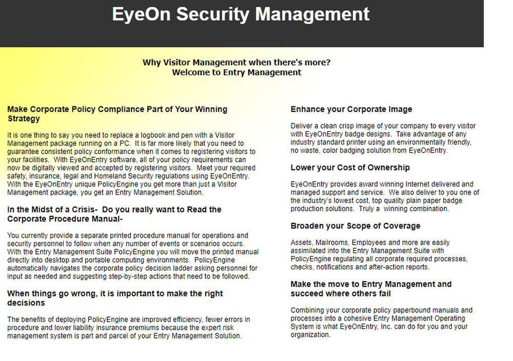 EyeOnEntry Screenshot 1