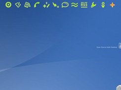 The eyeOS desktop without a running window.