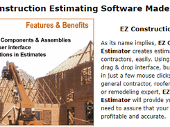 EZ Construction Estimator Screenshot 1