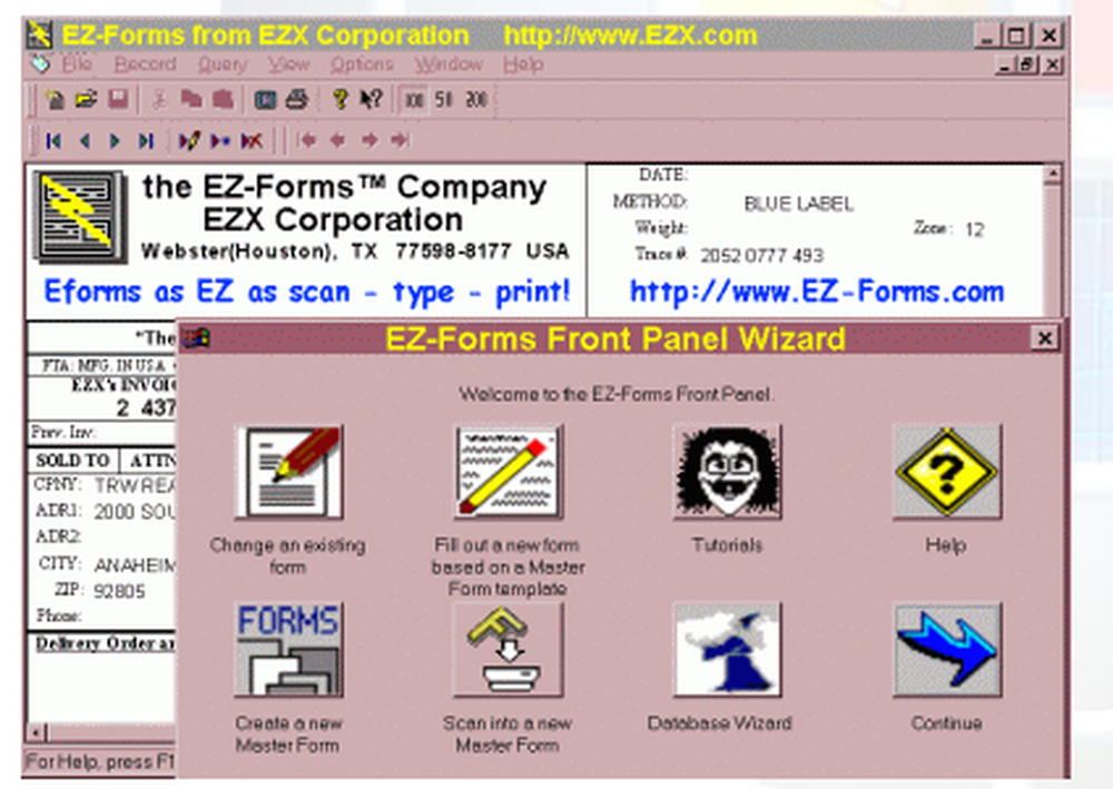 EZ-FORMS Screenshot 1