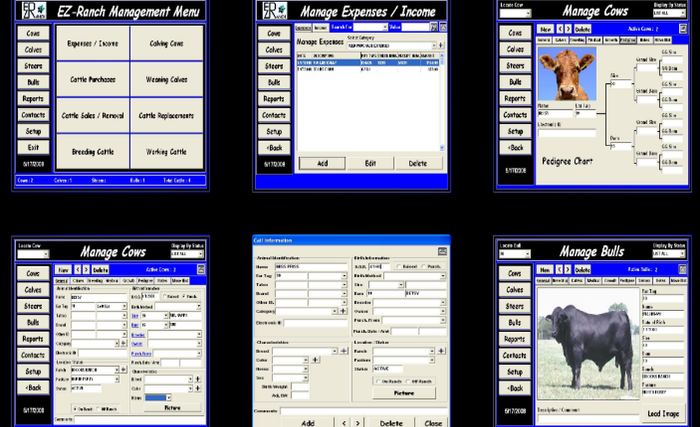 EZ-Ranch Cattle Software Screenshot 1